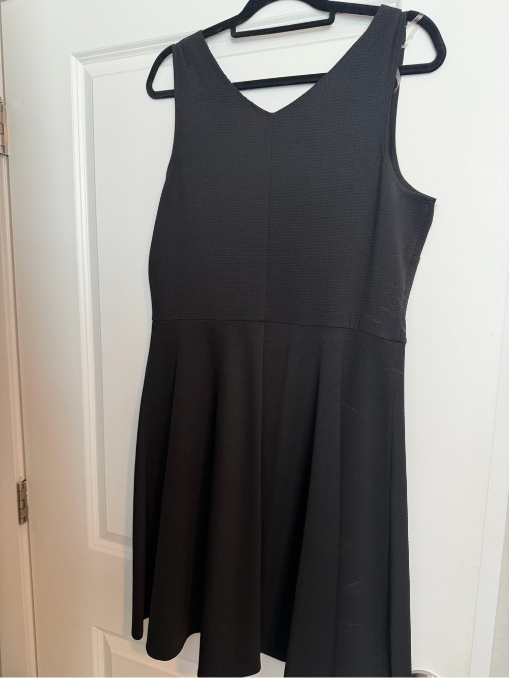 paper doll Black Sleeveless Midi Fit-and-Flare Dress